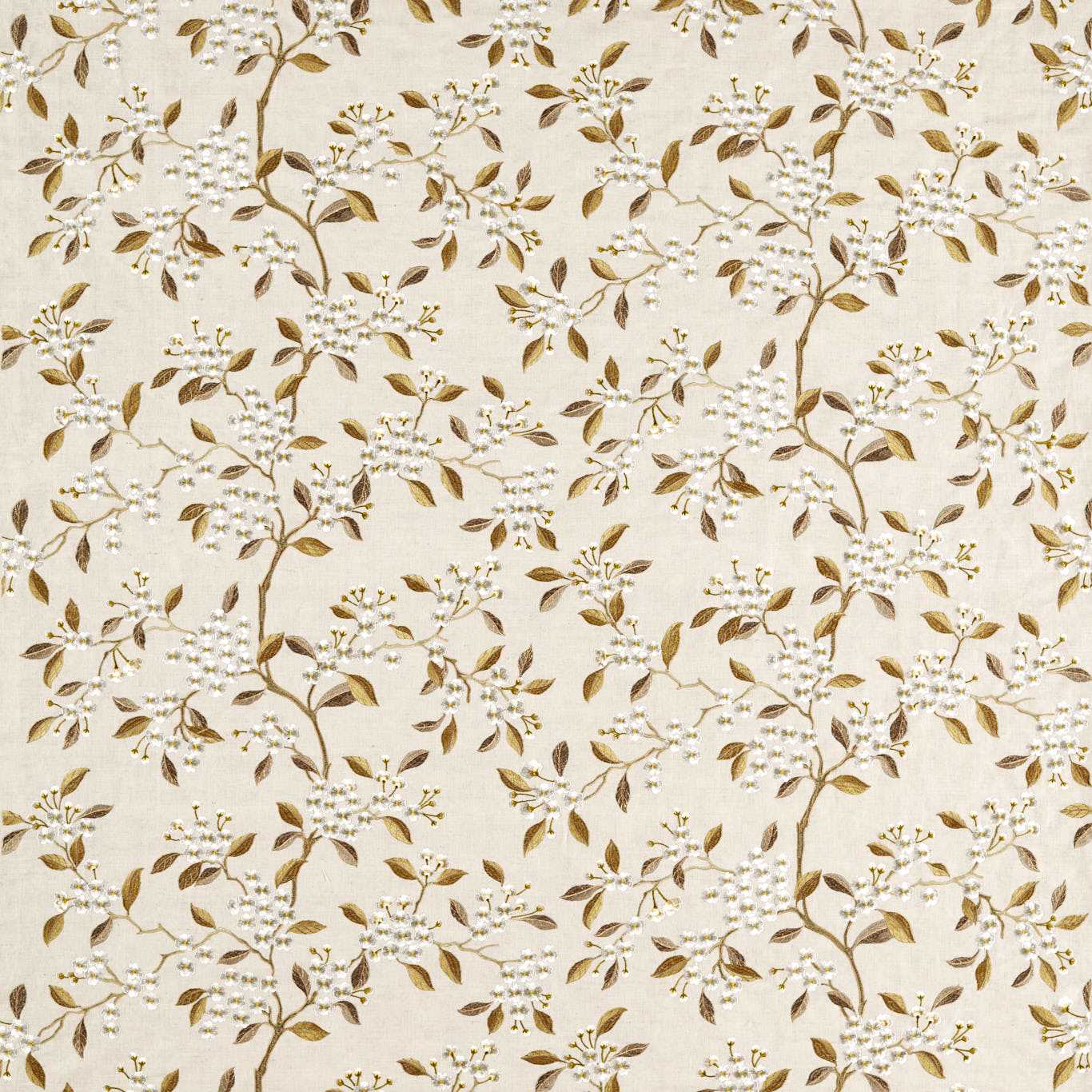 Damson Blossom Rosemary/Birch Fabric by SAN