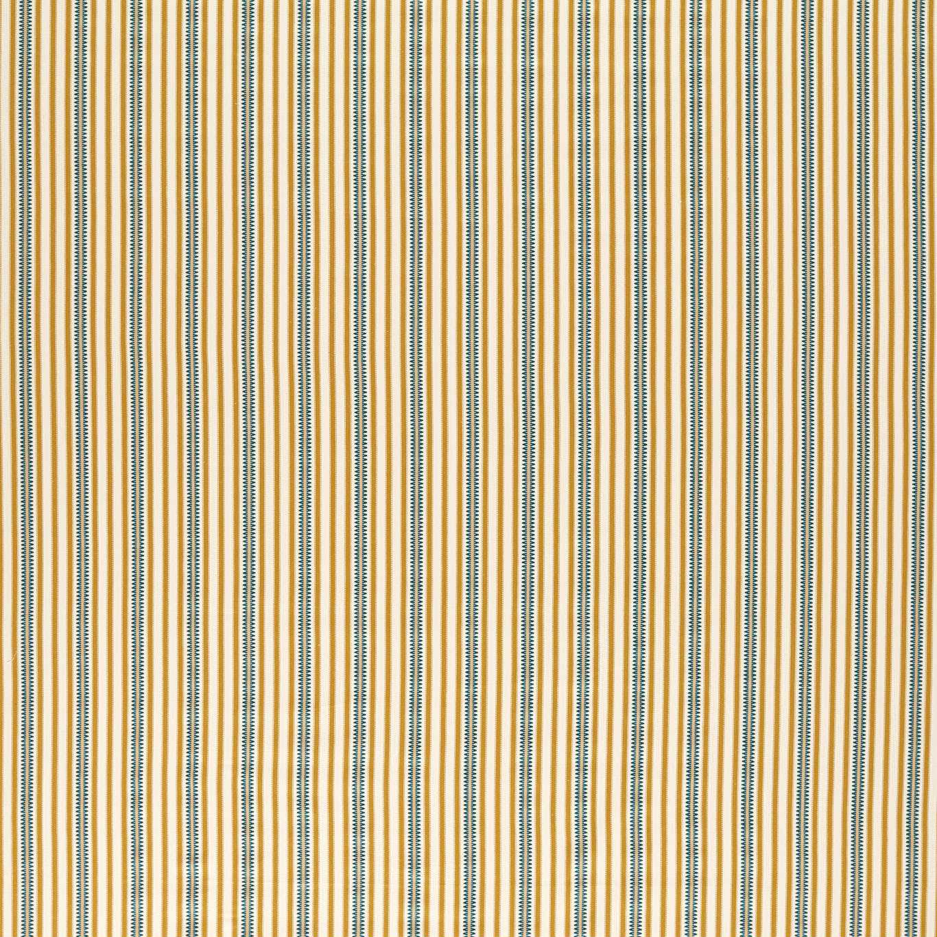 Barneby Stripe Honey/Teal Fabric by SAN