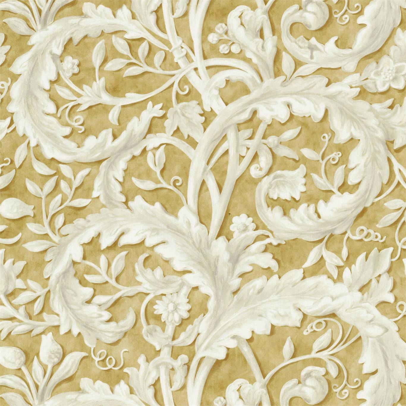 Tilia Lime Gold Fabric by SAN
