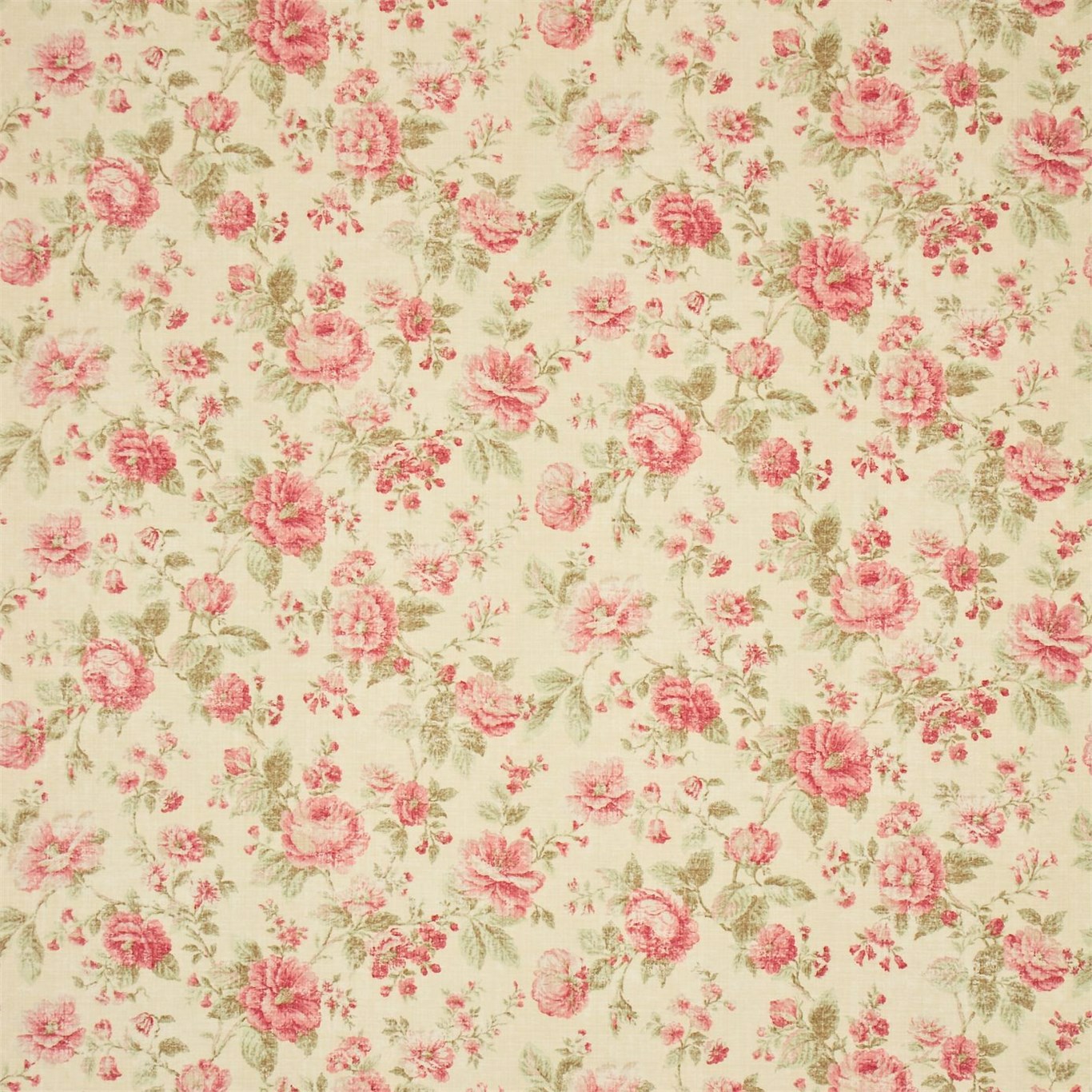 Reminiscence Cream/Red Fabric by SAN