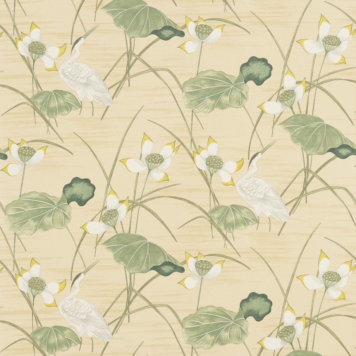 Heronsford Yellow/Cream Fabric by SAN