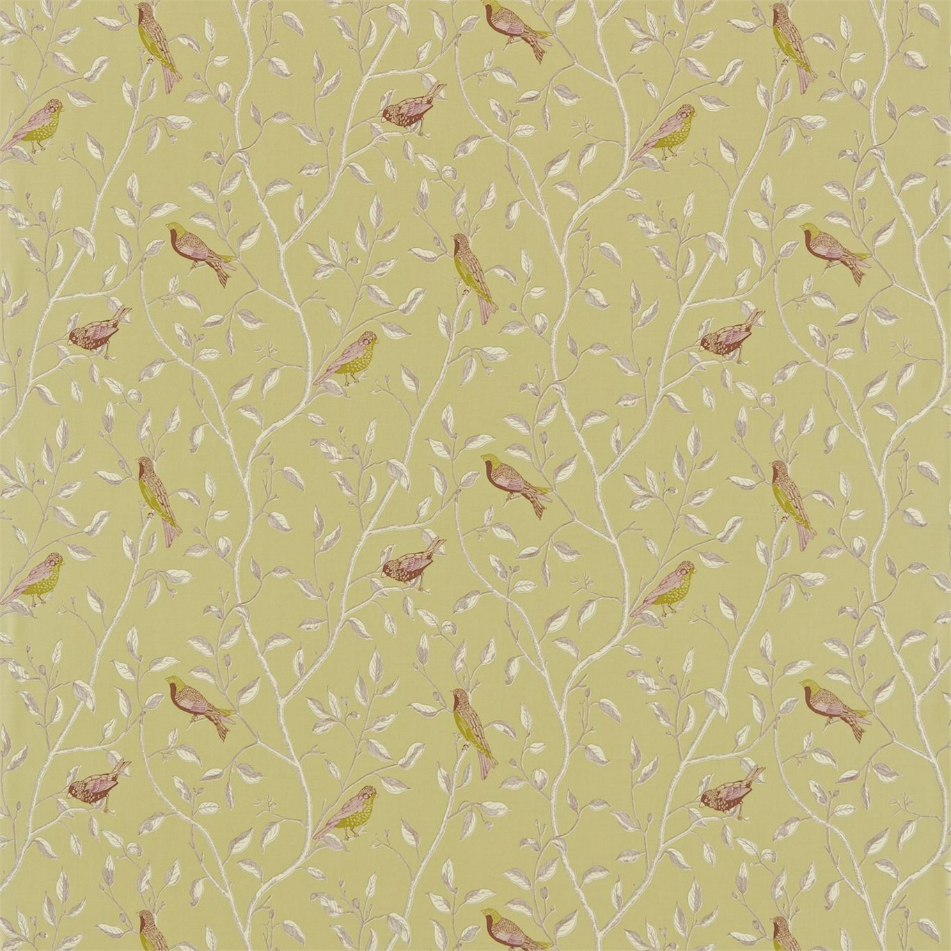 Finches Sage Fabric by SAN