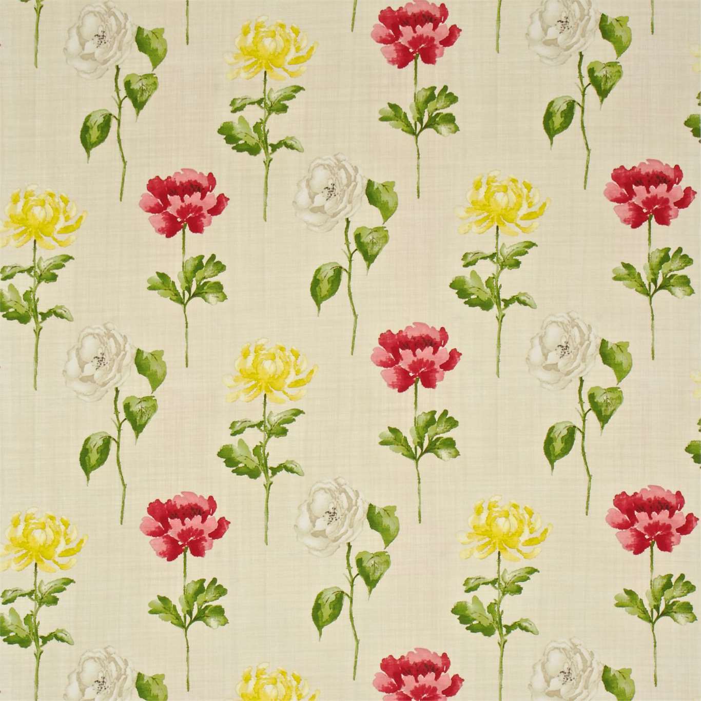 Hana Poppy/Yellow Fabric by SAN