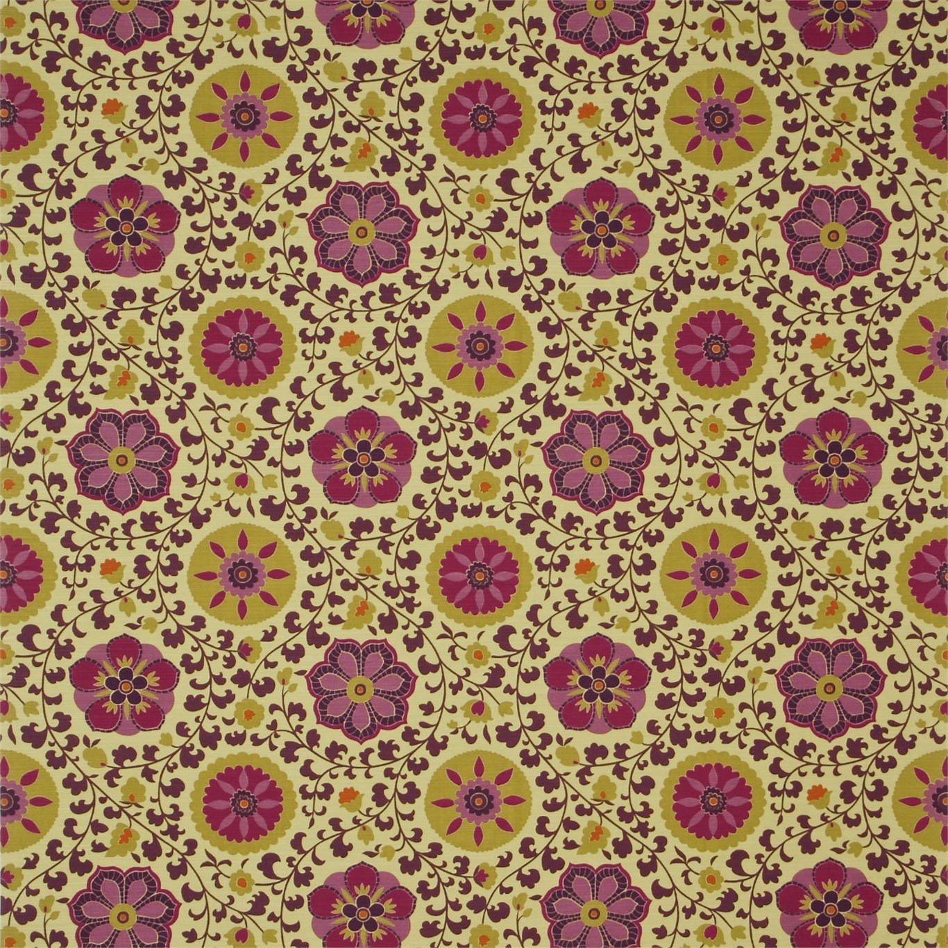 Zahra Aubergine Fabric by SAN