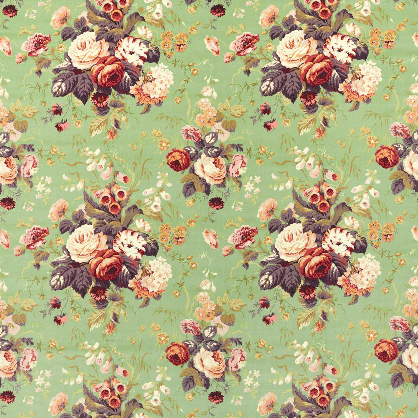 Stapleton Park Squirrel/Olive Fabric by SAN