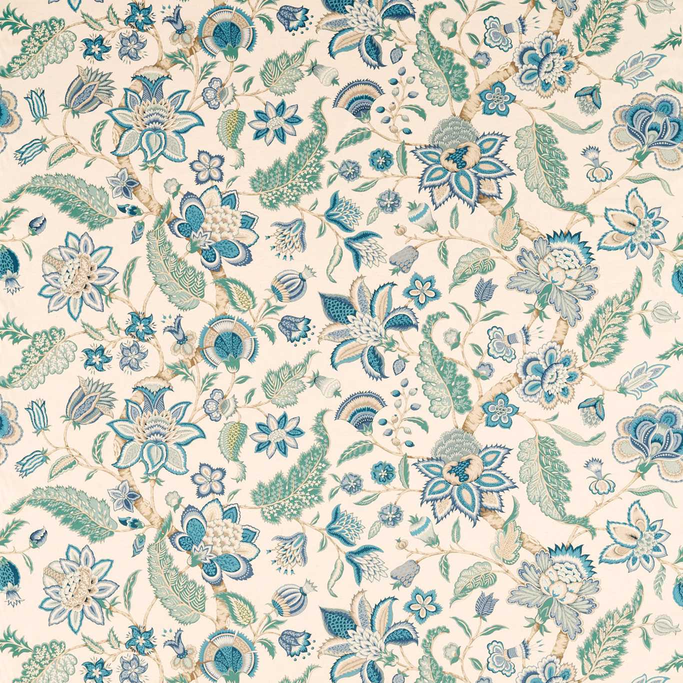Newnham Courtney Eucalyptus/Cadet Blue Fabric by SAN