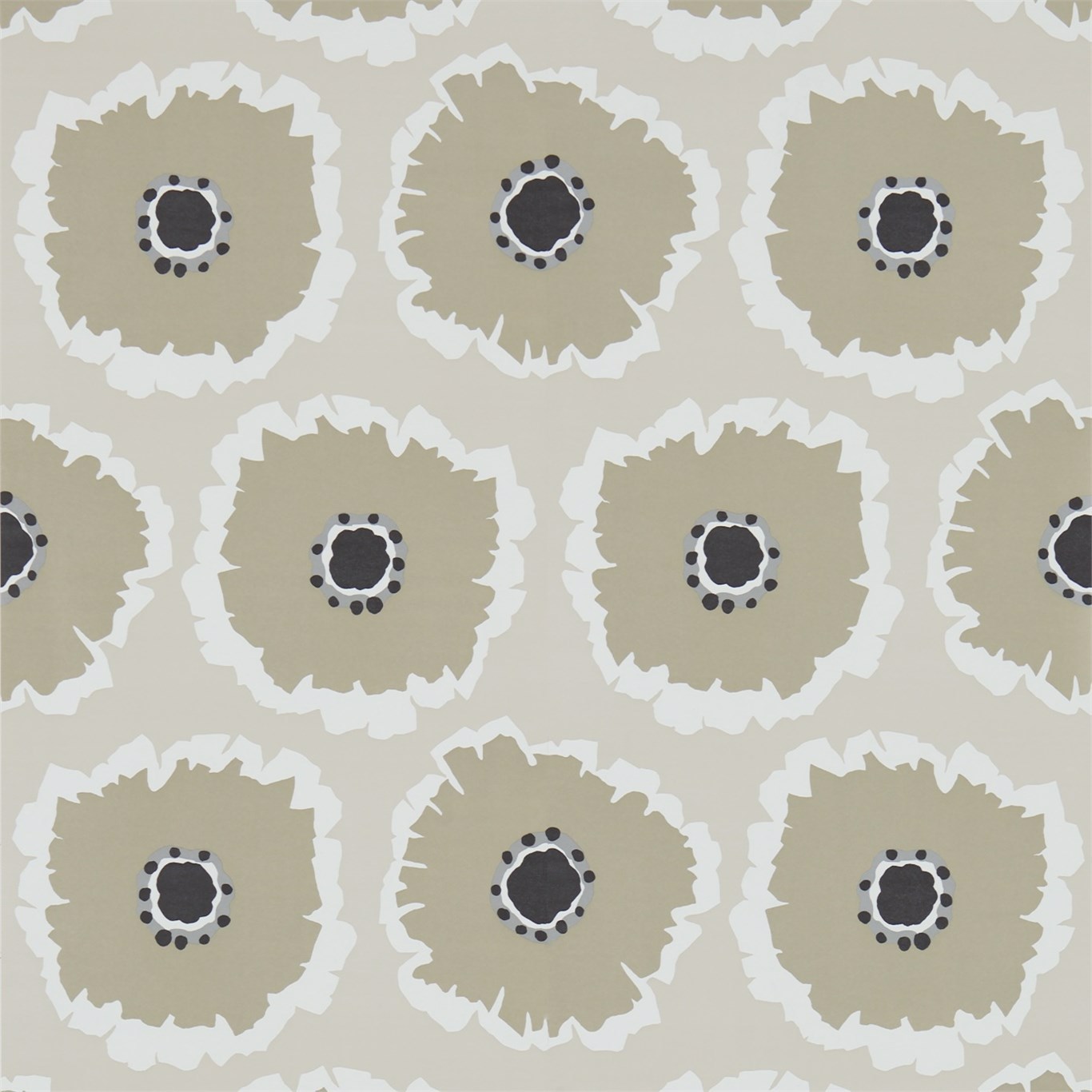 Papavera Neutral/Gilver Wallpaper by SAN