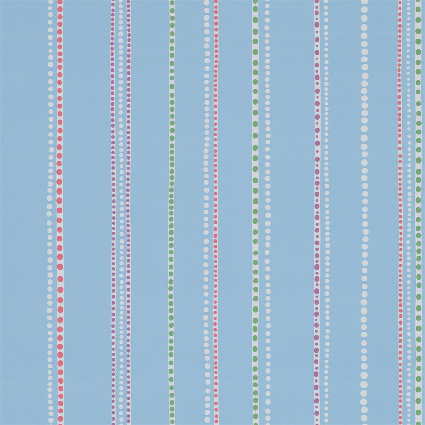 Abacus Stripe Powder Blue/Multi Wallpaper by SAN