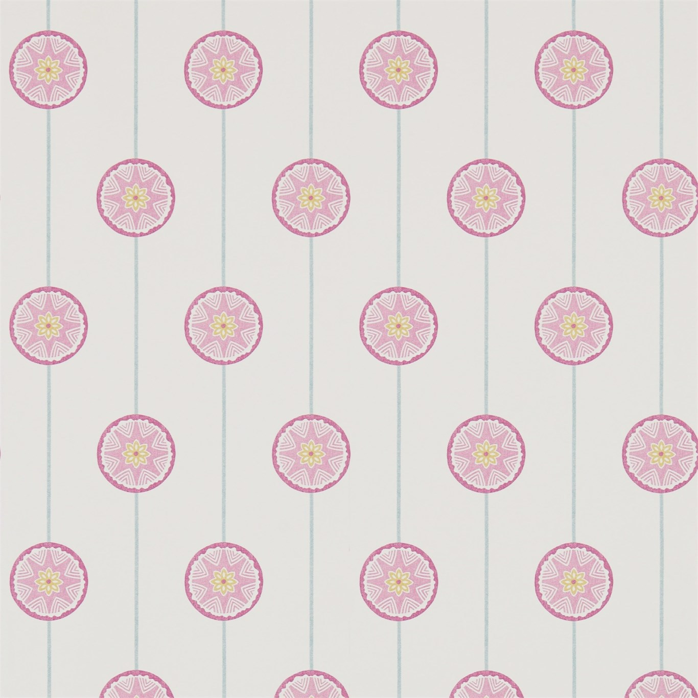Tambourine Slate/Berry Wallpaper by SAN