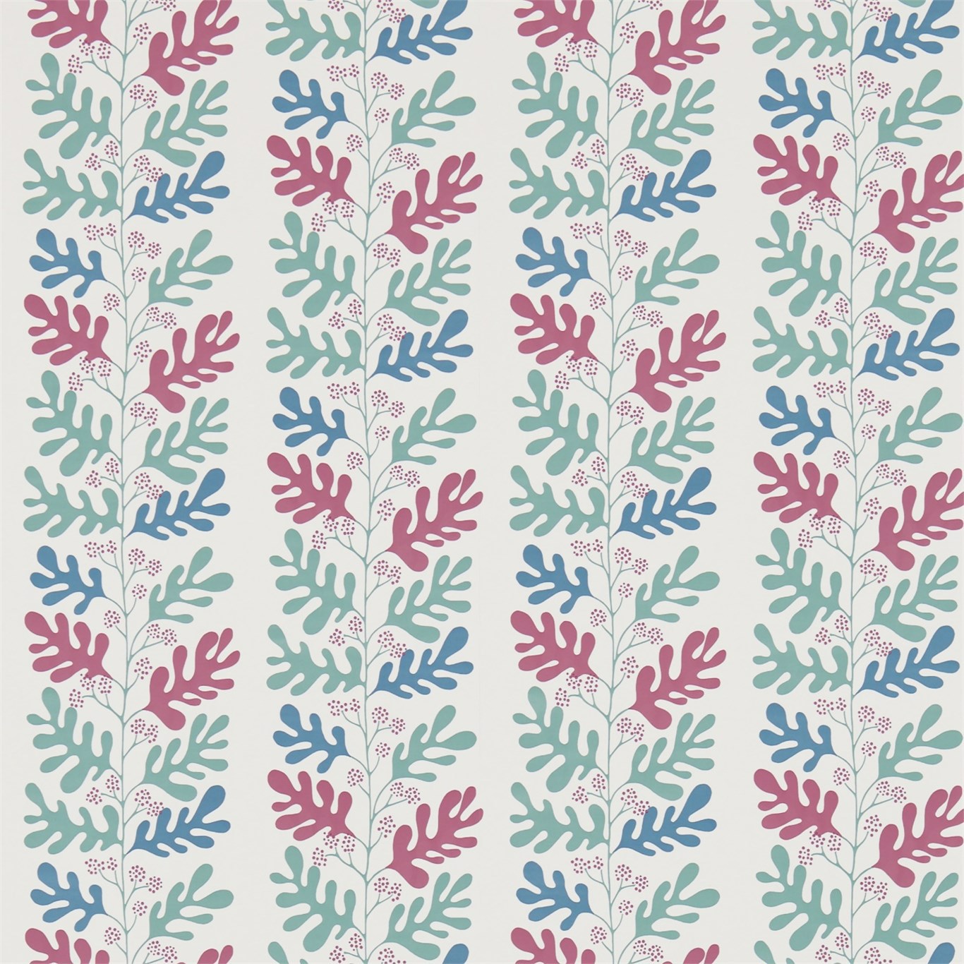 Malmo Slate/Berry Wallpaper by SAN