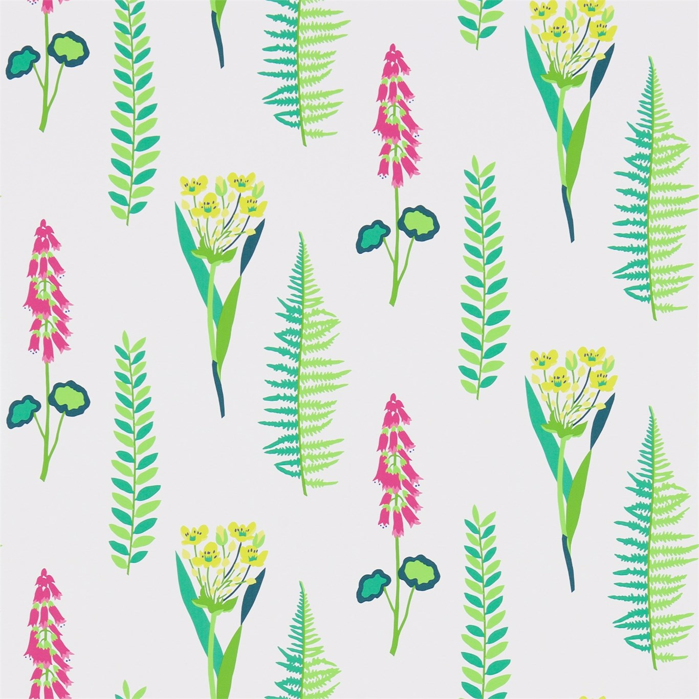 Floral Bazaar Brights/Multi Wallpaper by SAN