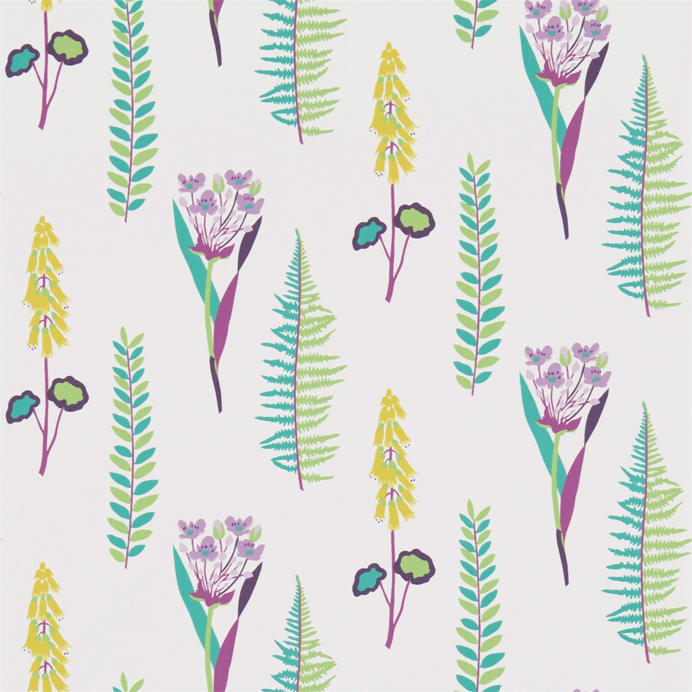 Floral Bazaar Fig/Multi Wallpaper by SAN