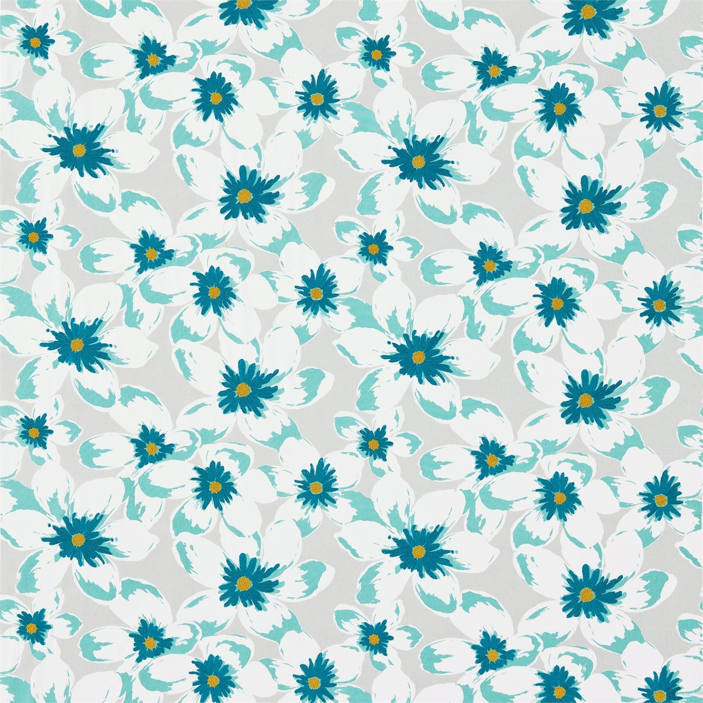 Olanda Dove/Teal Fabric by SAN