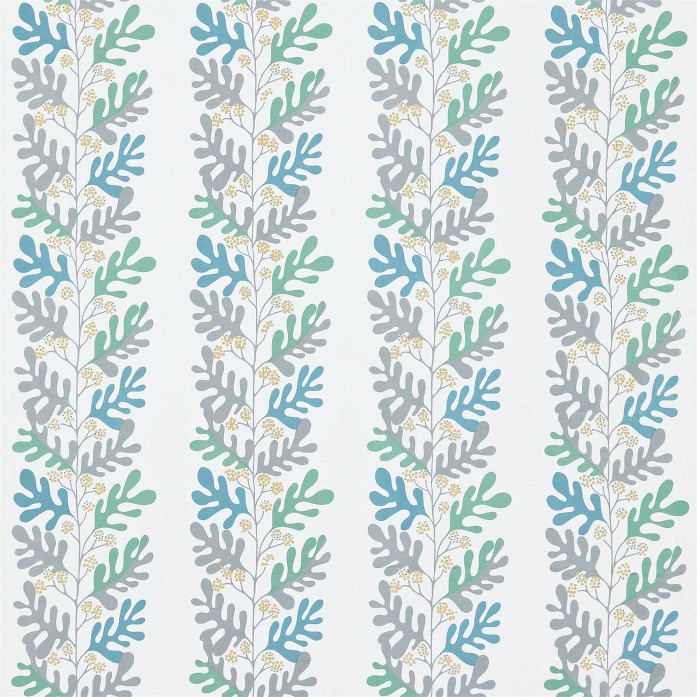 Malmo Dove/Teal Fabric by SAN