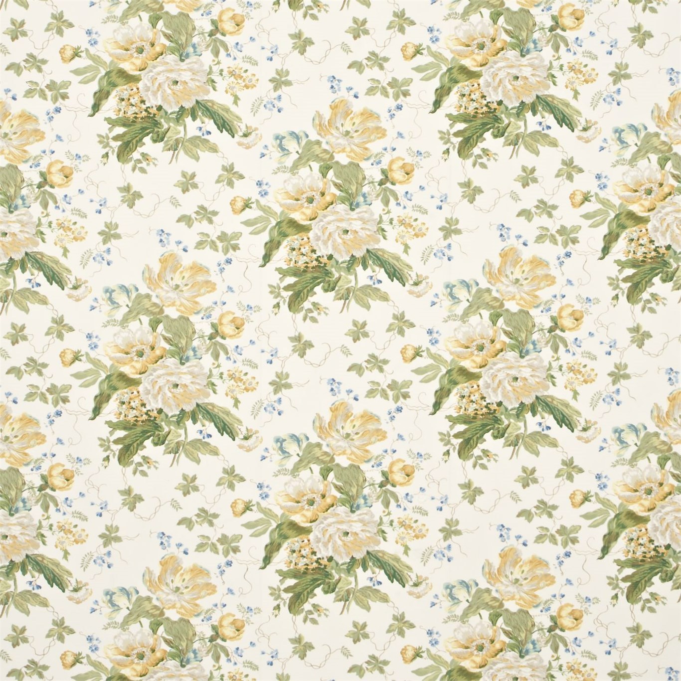 Alsace Ivory/Primrose Fabric by SAN