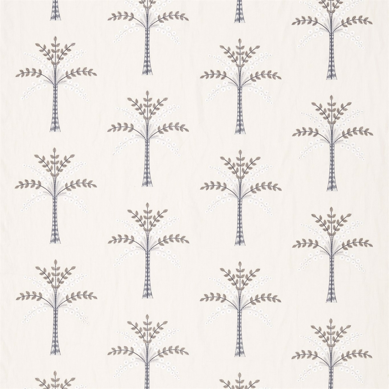 Palm Grove Wedgwood/Chalk Fabric by SAN