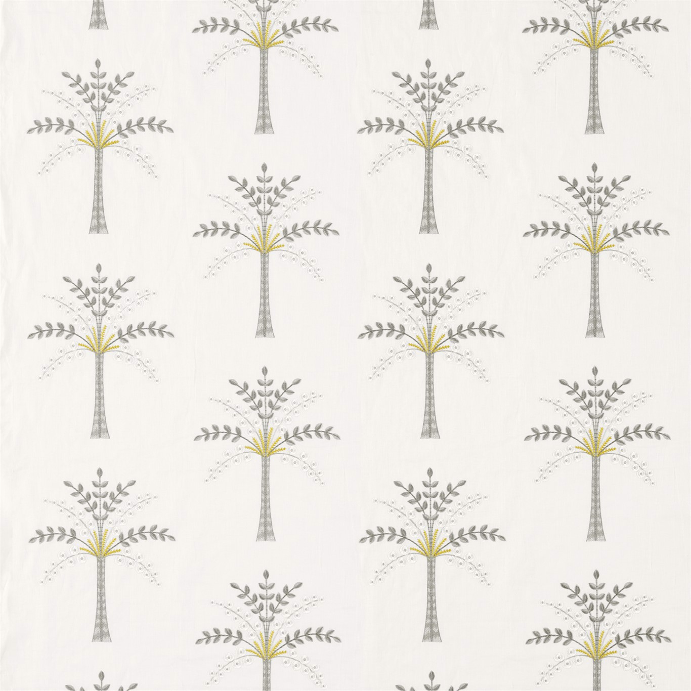 Palm Grove Daffodil/Natural Fabric by SAN