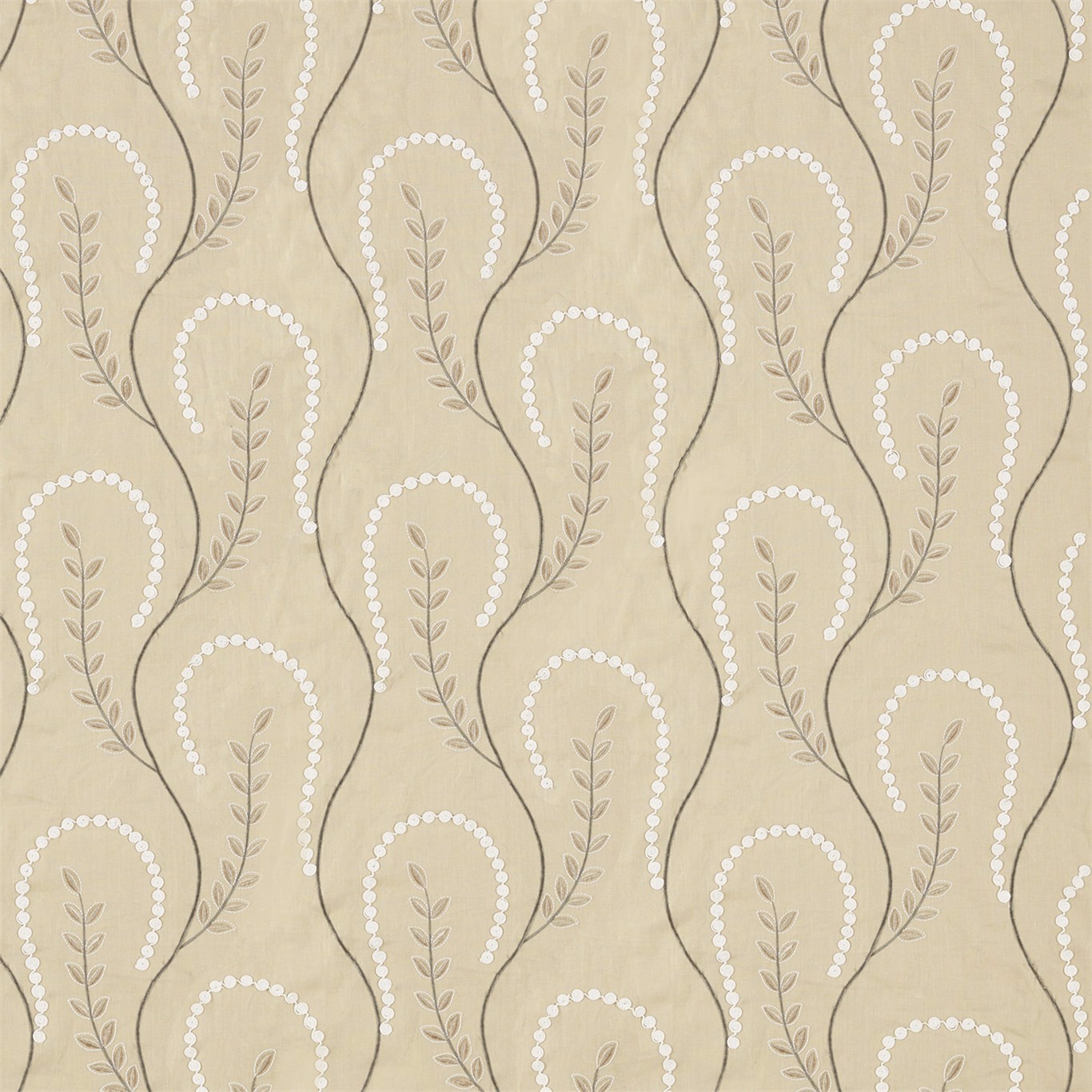 Chamomile Trail Gold Fabric by SAN