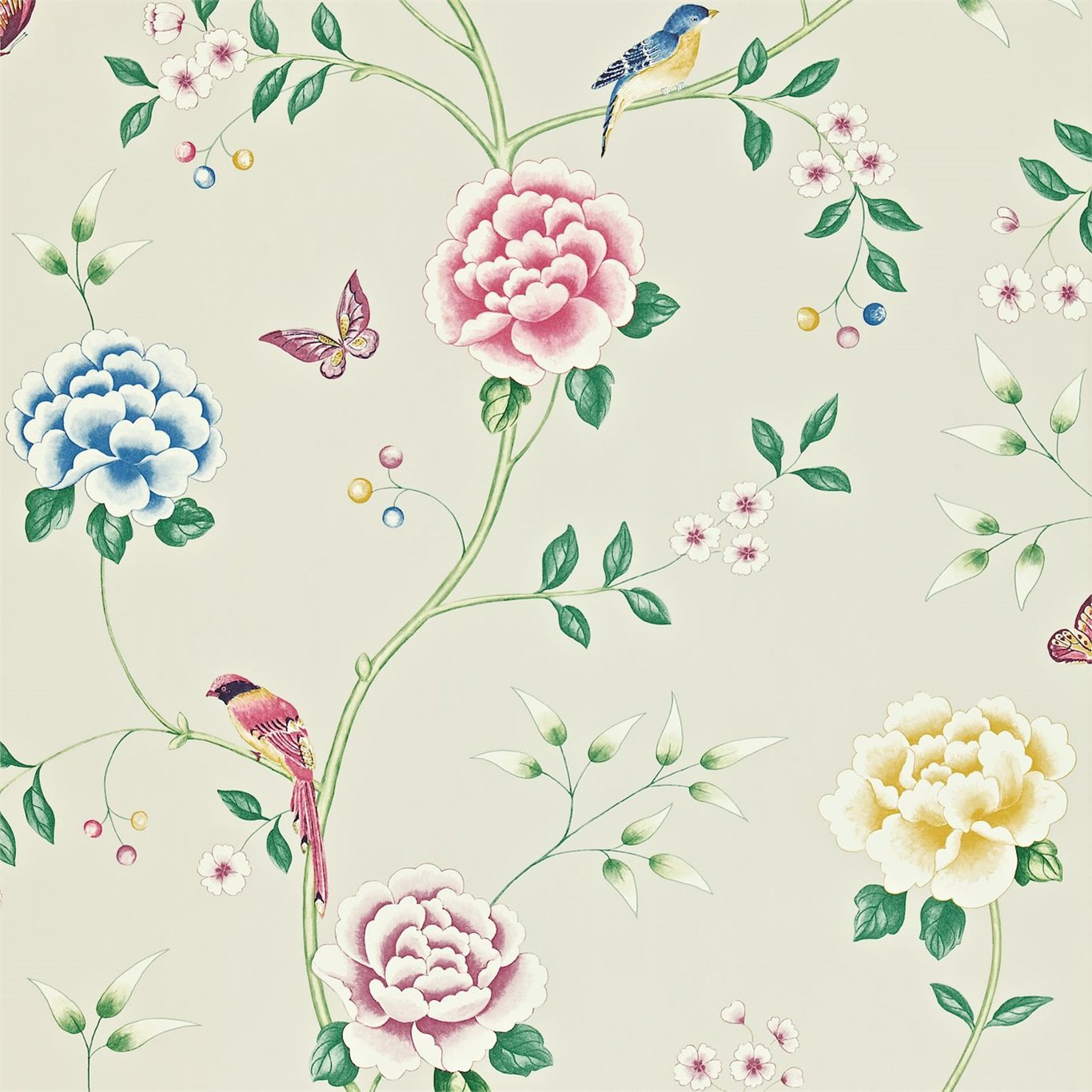 Pavilion Opal Wallpaper | Sanderson by Sanderson Design