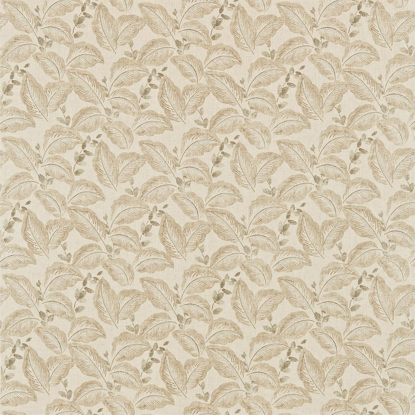 Box Hill Mushroom/Linen Fabric by SAN