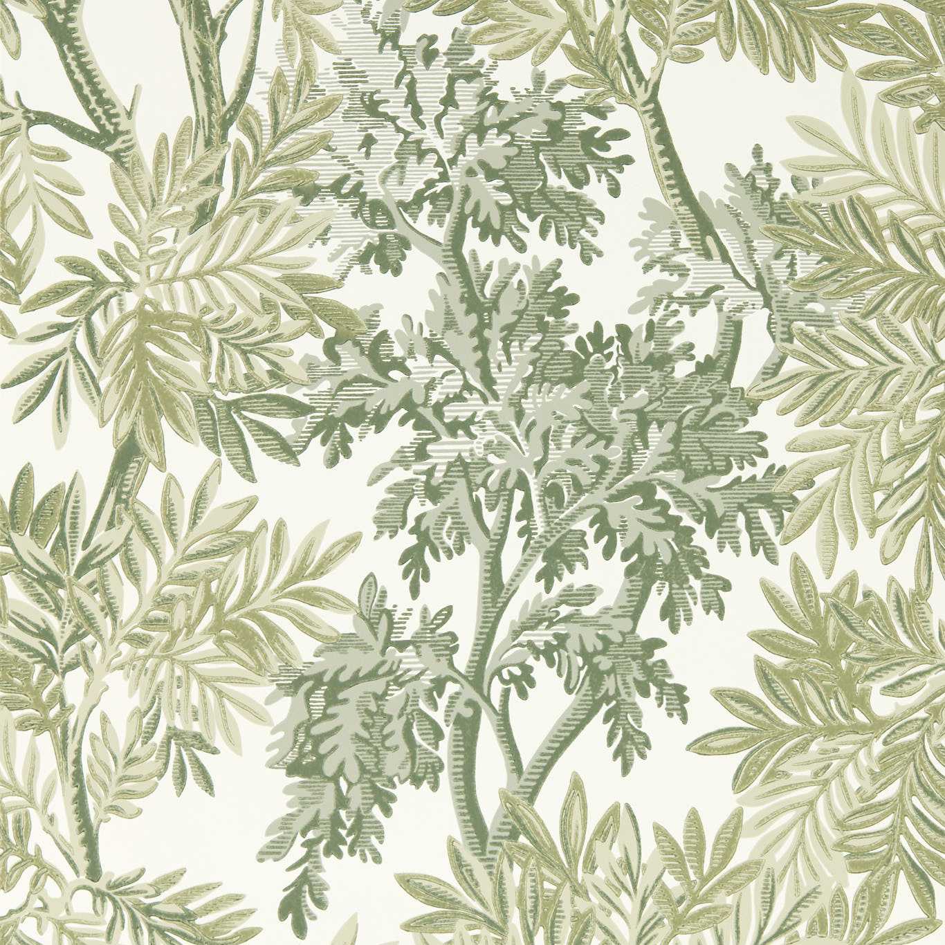 Tapestry Trees Forest/Willow Wallpaper by SAN