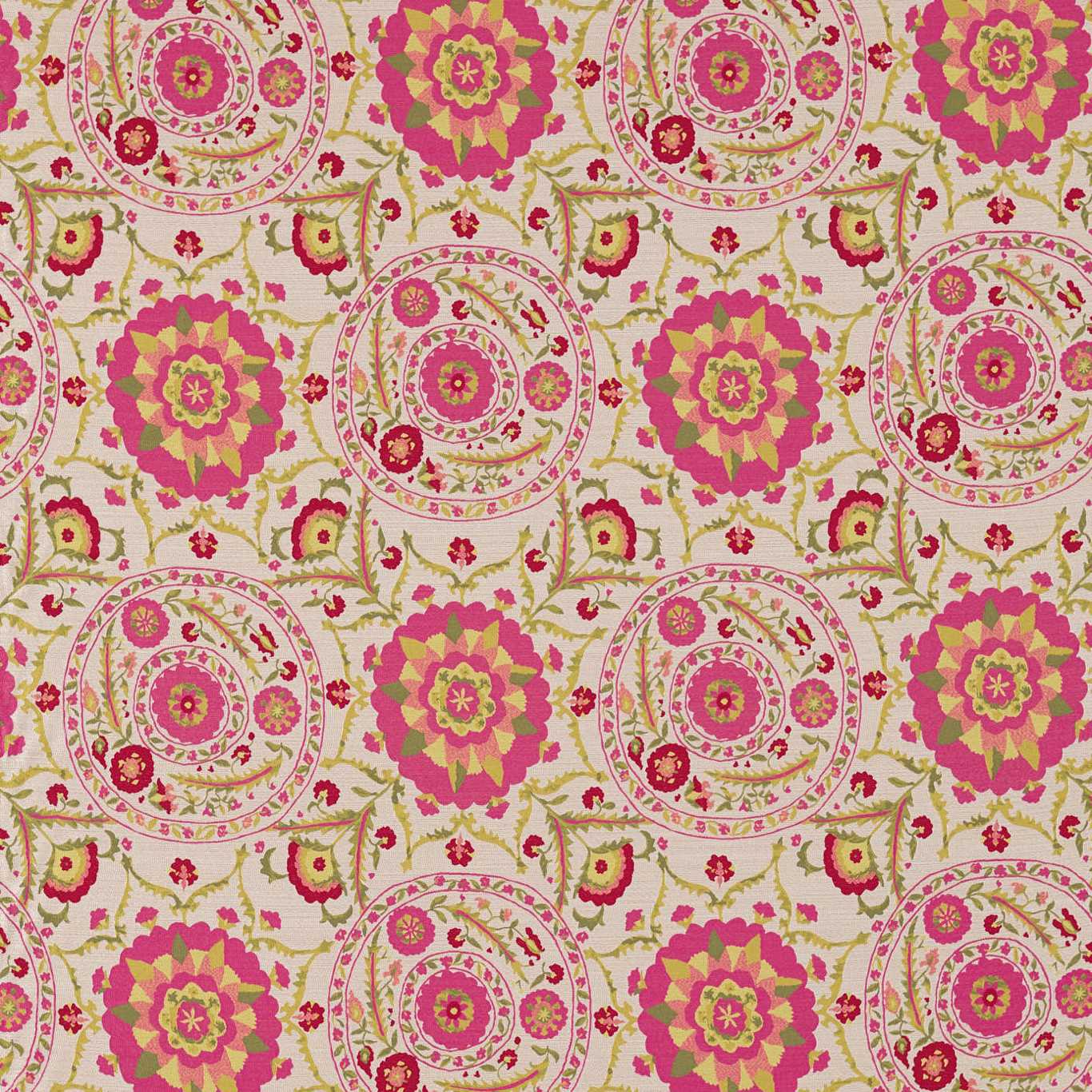 Anthos Cerise/Lime Fabric by SAN