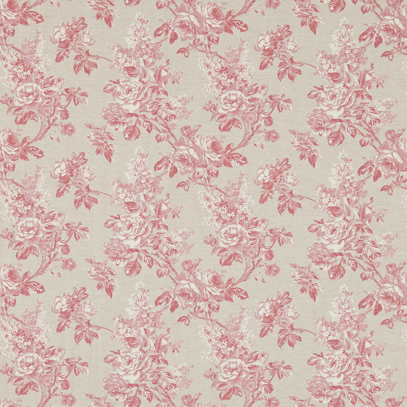 Sorilla Damask Rose/Linen Fabric by SAN