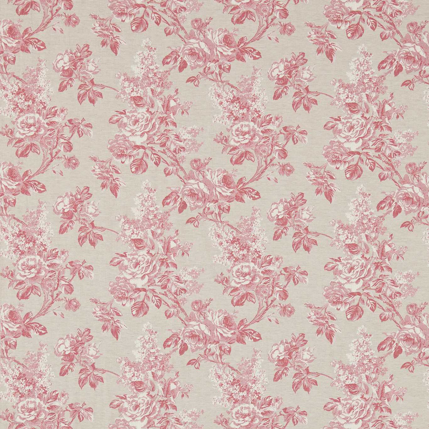 Sorilla Damask Rose/Linen Fabric by SAN