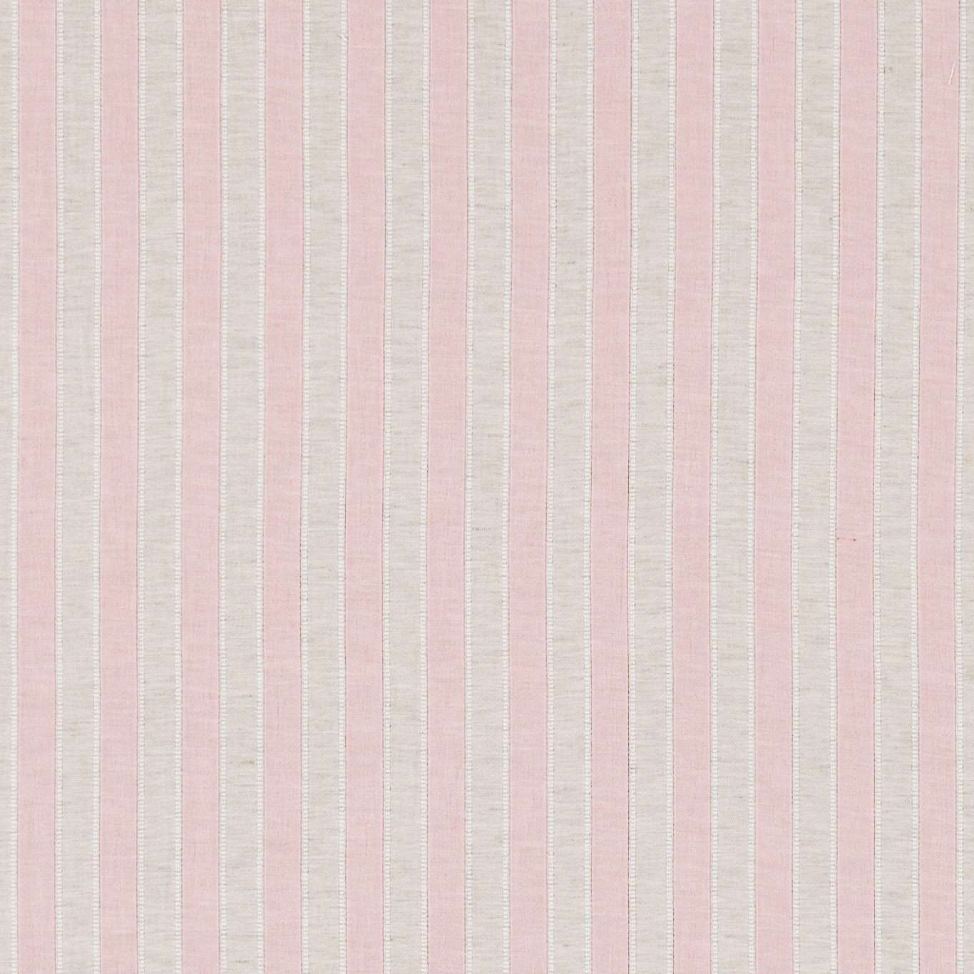 Sorilla Stripe Shell Pink Linen Fabric by SAN
