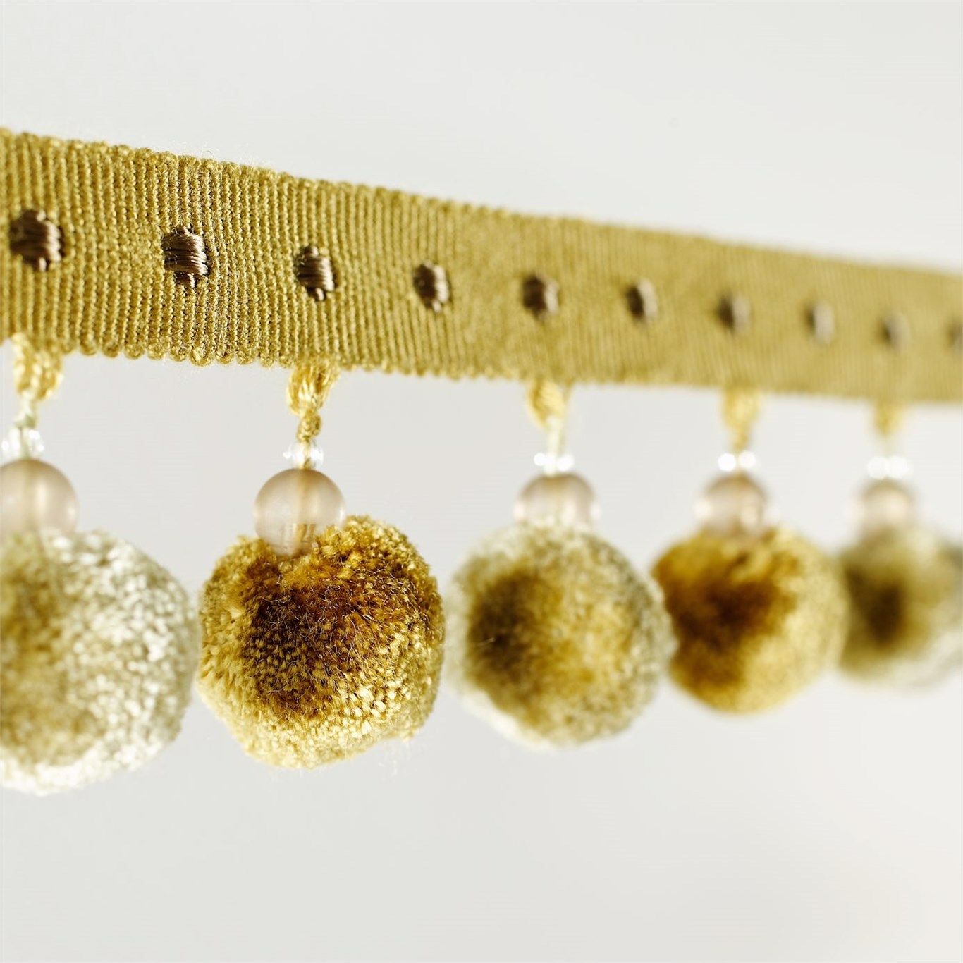 Bobble Fringe Bronze/Stone Trimmings by SAN