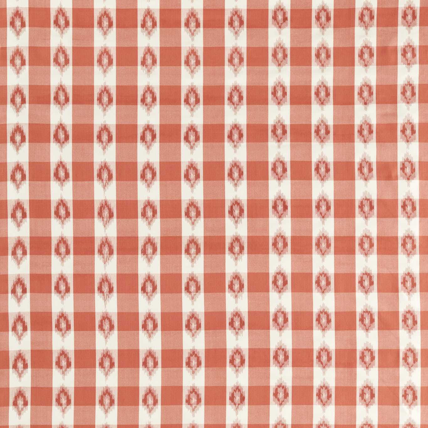Odisha Check Coral Fabric by SAN