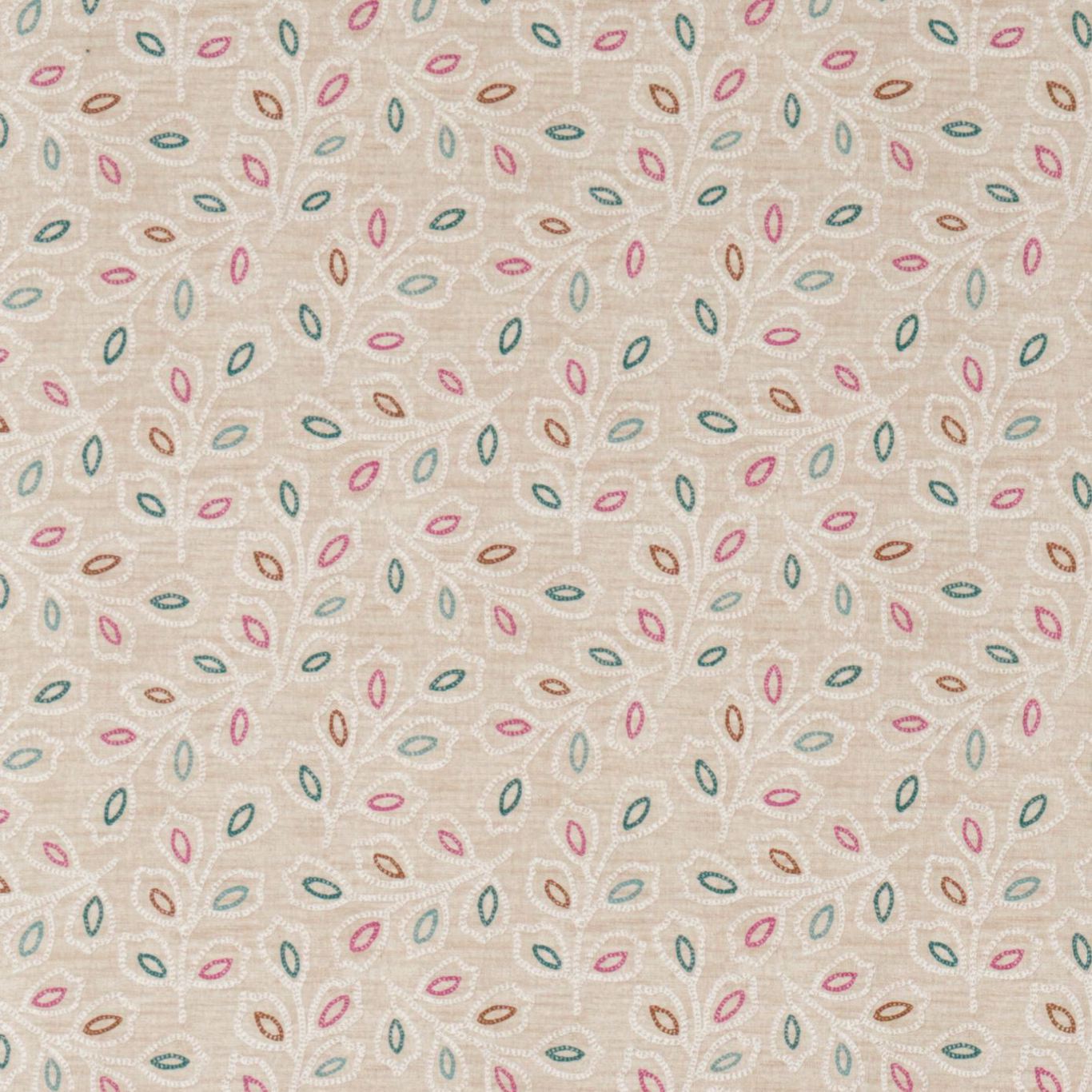 Tea Garden Cerise/Prussian Fabric by SAN