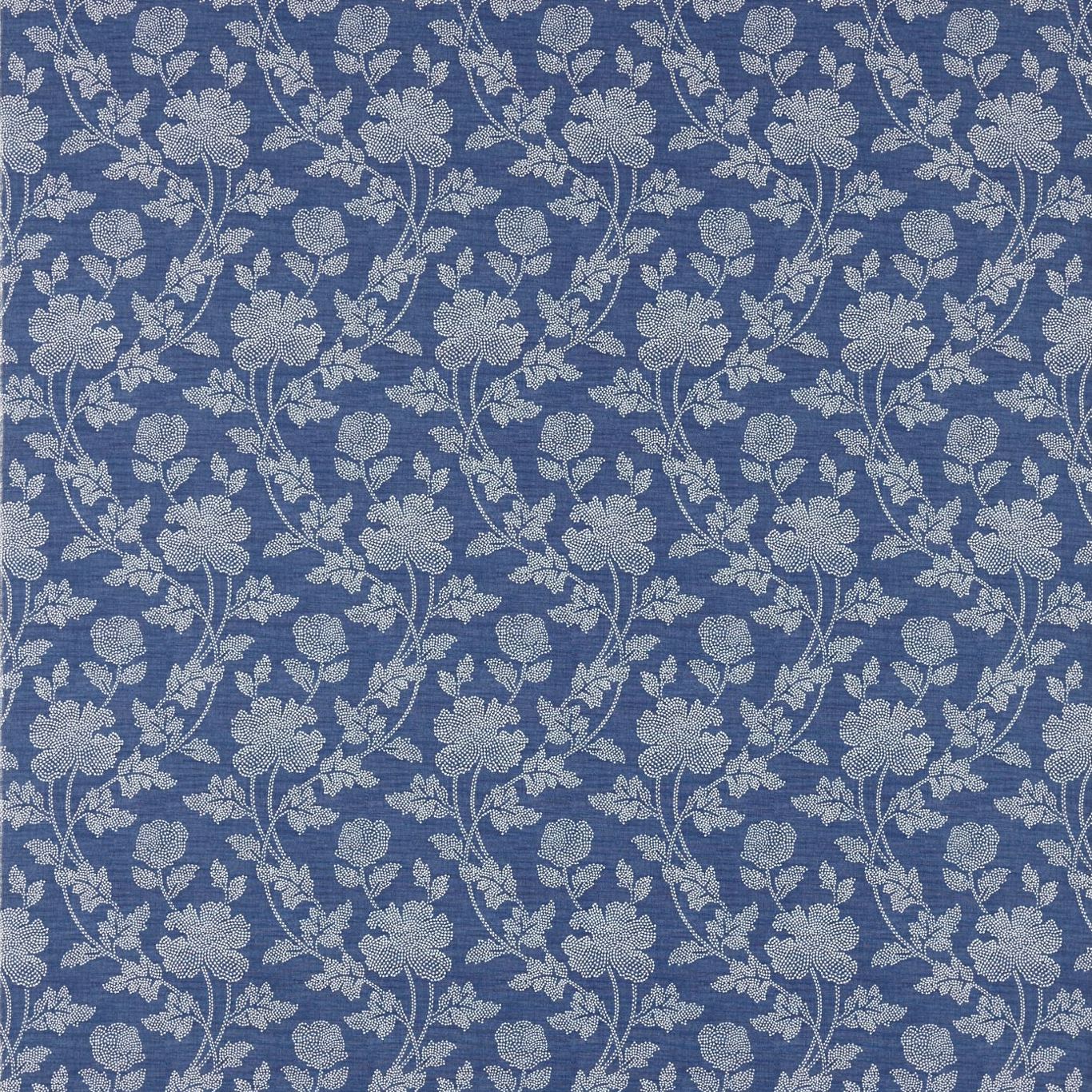 Assam Trail Indigo Fabric | Sanderson by Sanderson Design