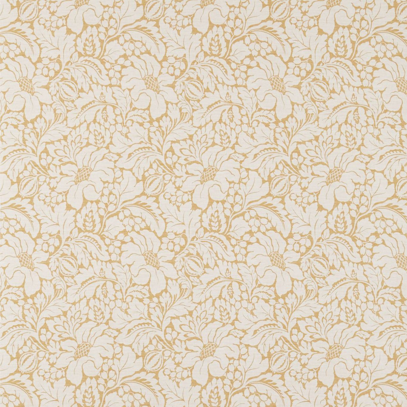 Rhapsody Damask Mimosa Fabric | Sanderson by Sanderson Design