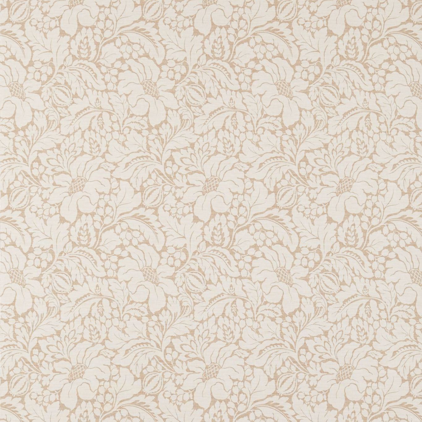 Rhapsody Damask Linen Fabric by SAN