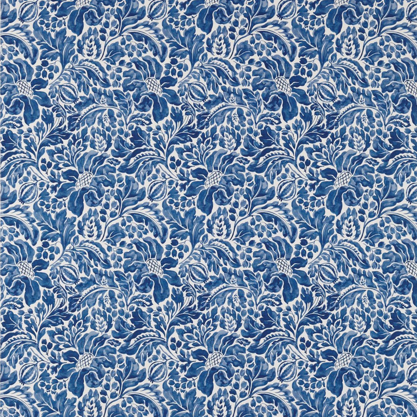Rhapsody Indigo/Ecru Fabric by SAN