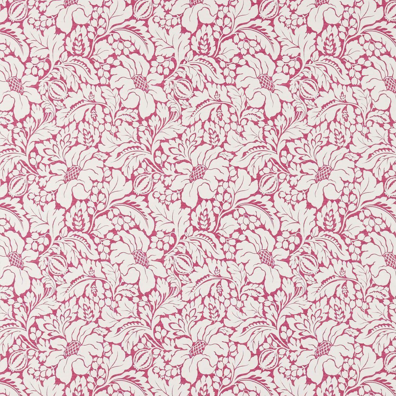 Rhapsody Damask Cerise Fabric by SAN