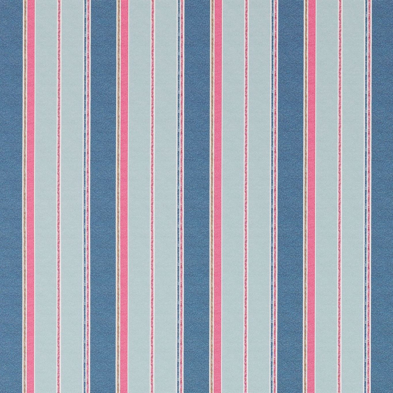 Kilim Stripe Aqua/Cerise Fabric by SAN