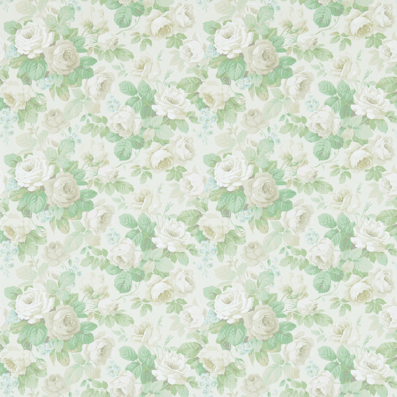 Chelsea Sage/Ivory Wallpaper by SAN