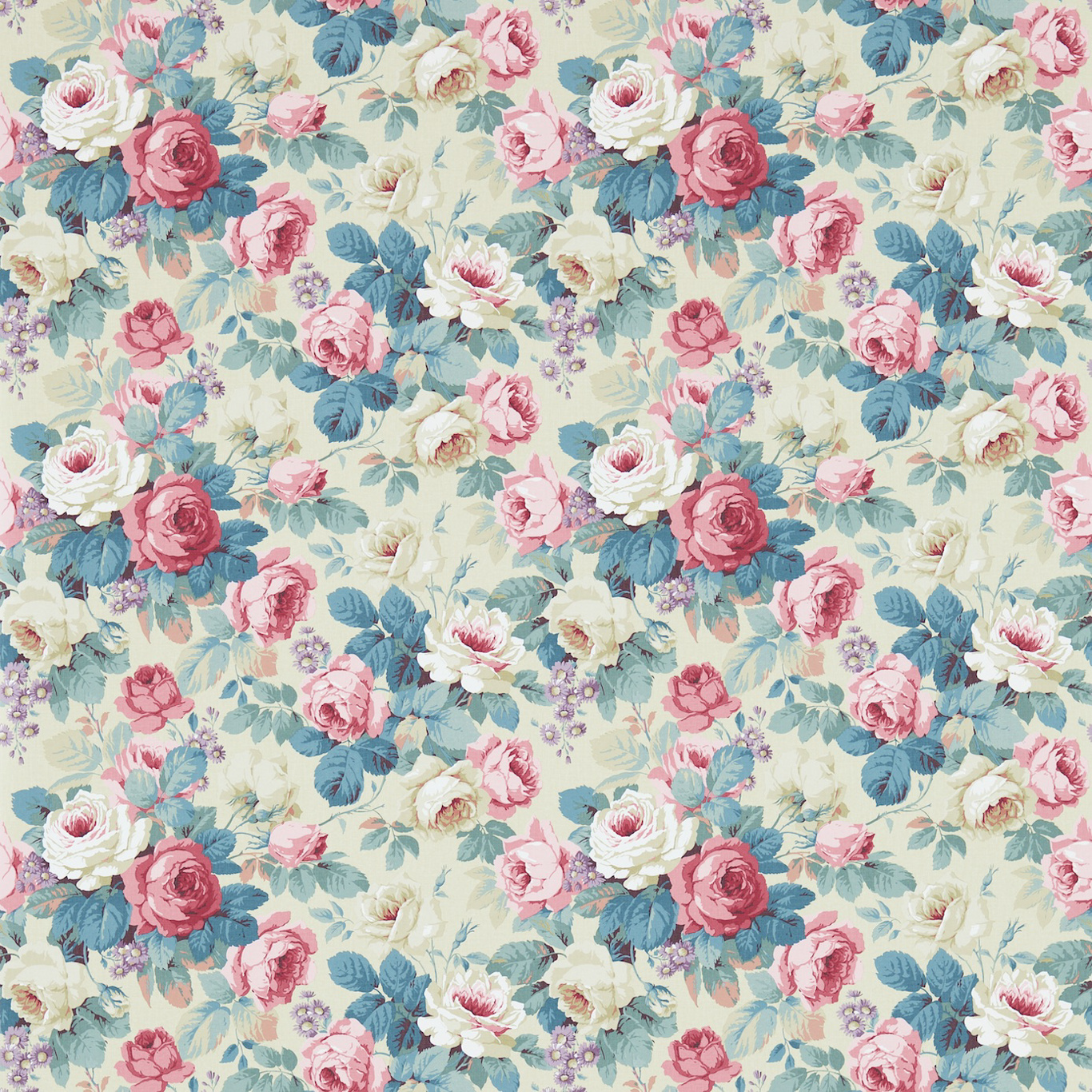 Chelsea Indigo/Loganberry Wallpaper by SAN