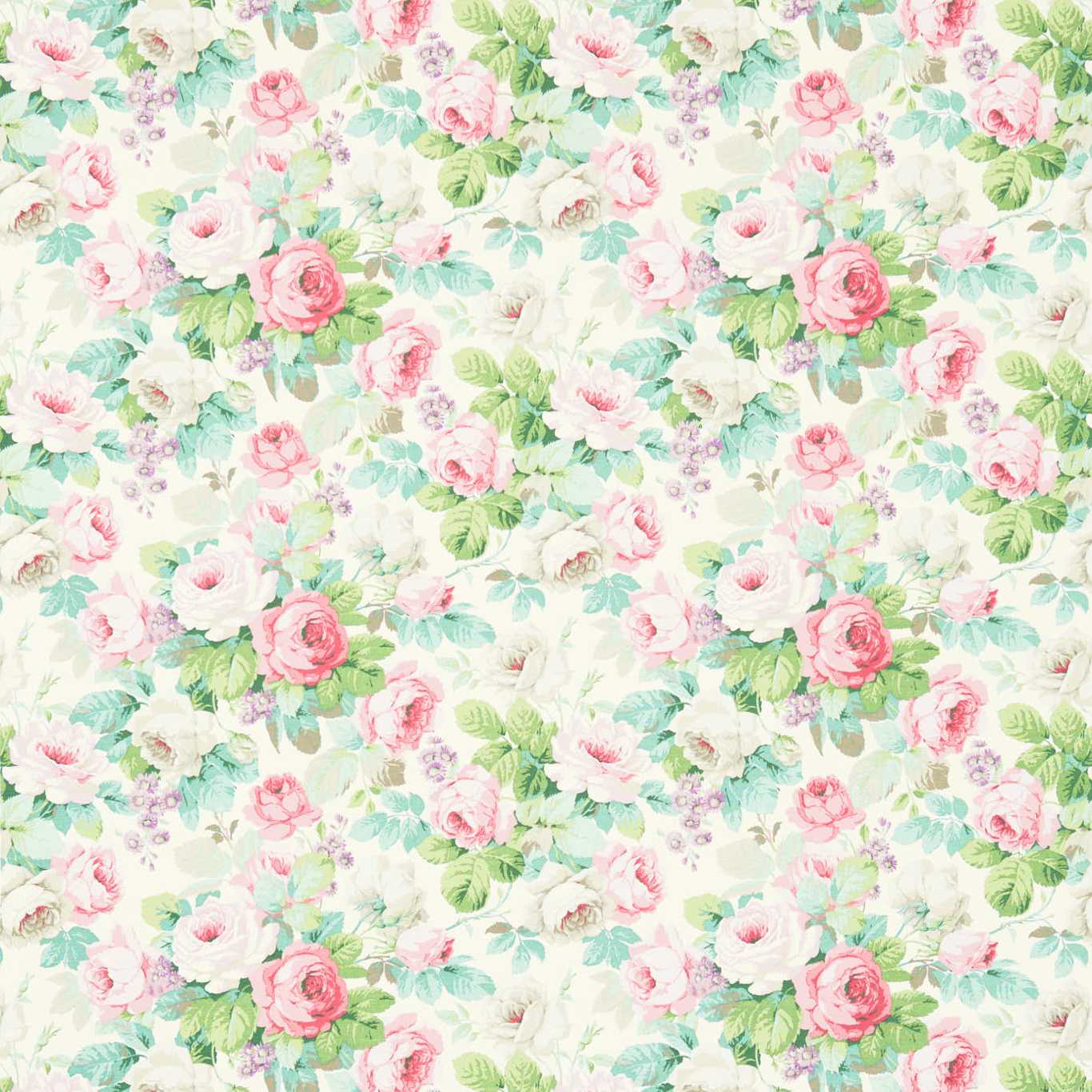Chelsea Pink/Celadon Fabric by SAN