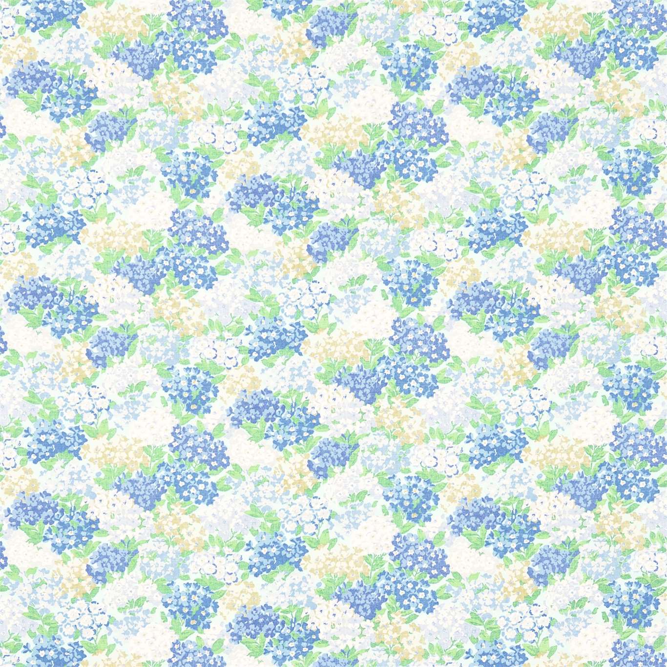 Cottage Garden Sky/Periwinkle Fabric by SAN