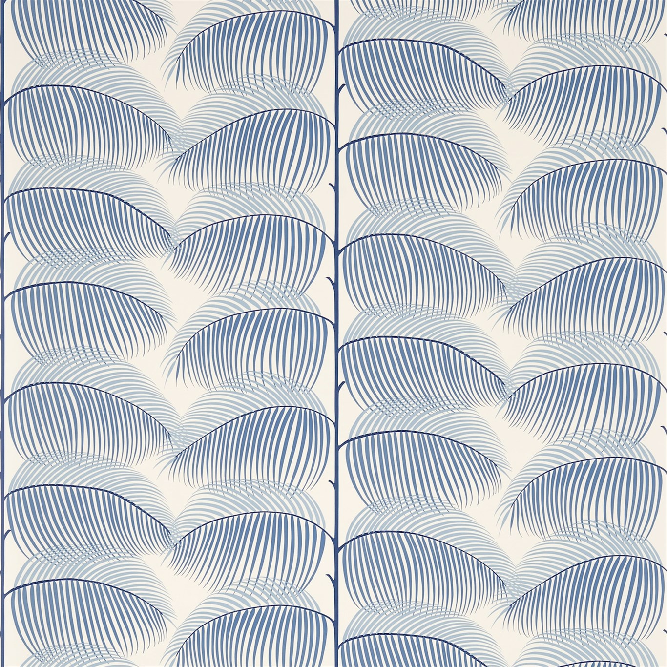 Manila Blue/Linen Wallpaper by SAN