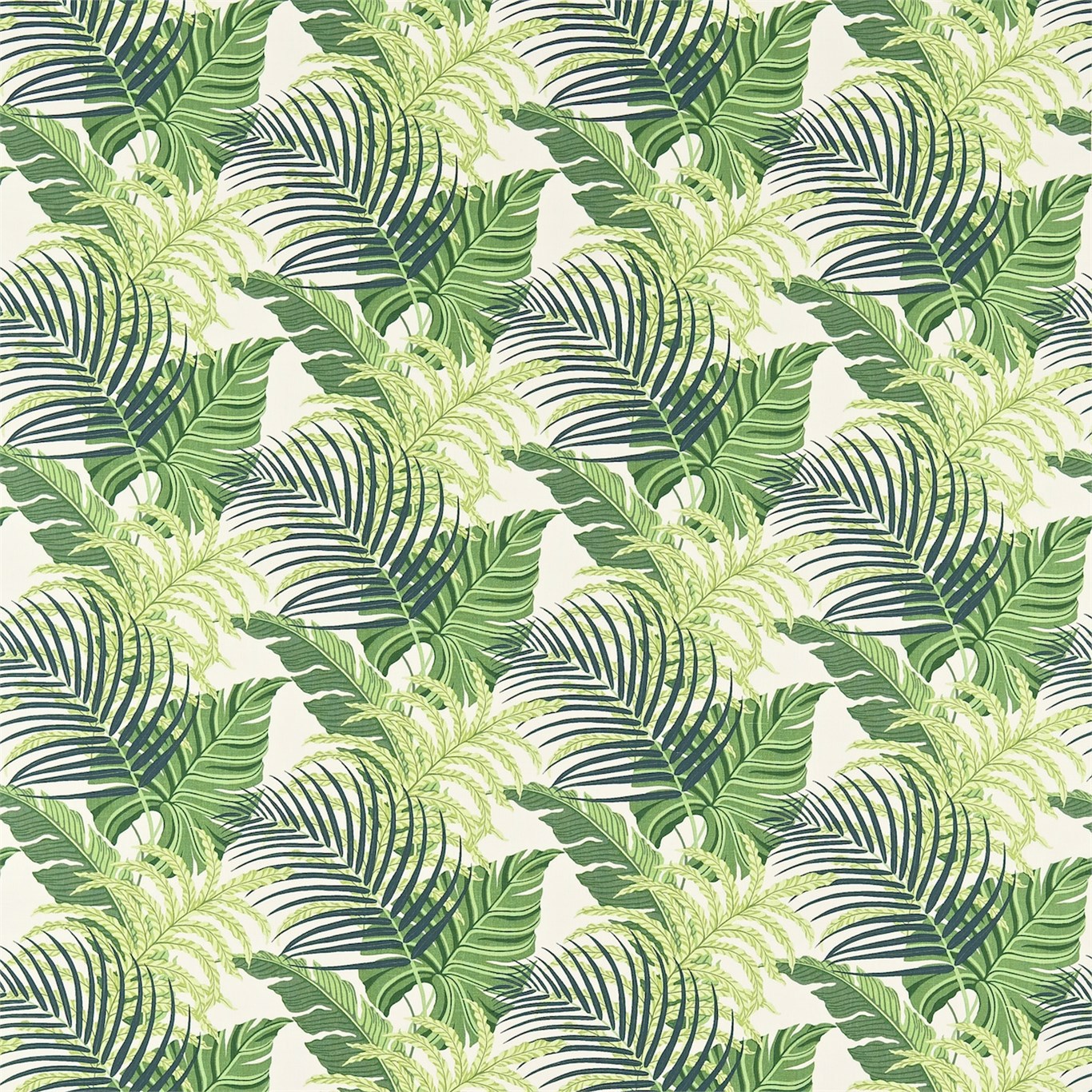 Manila Green/Ivory Fabric by SAN