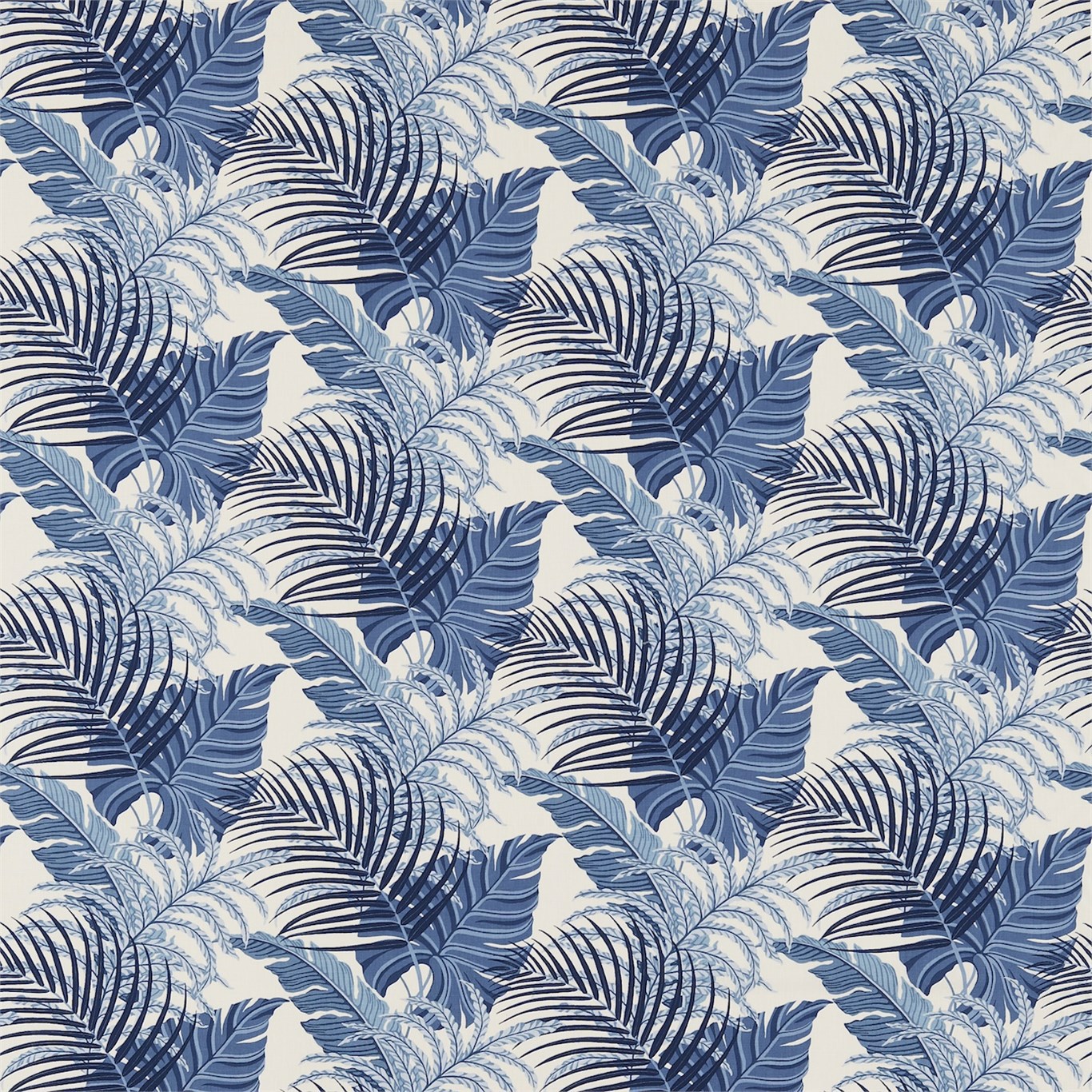Manila Blue/Linen Fabric by SAN