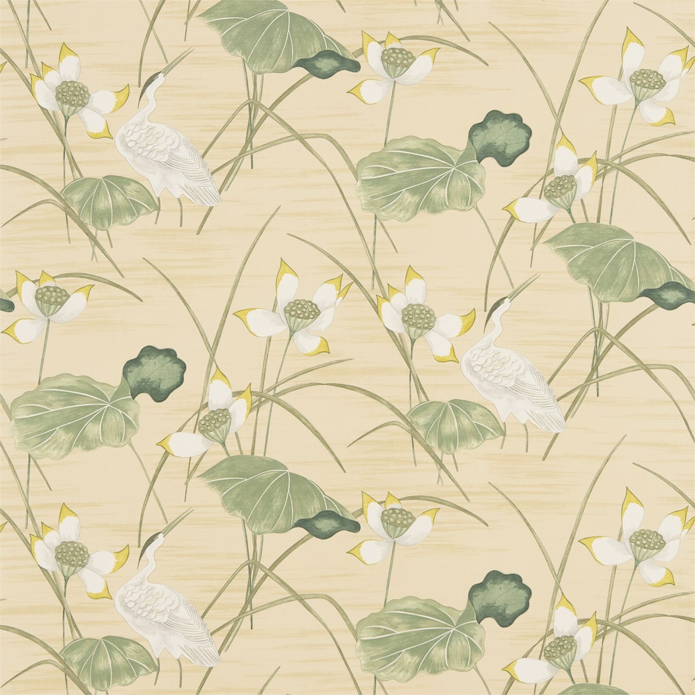 Heronsford Yellow/Cream Fabric by SAN