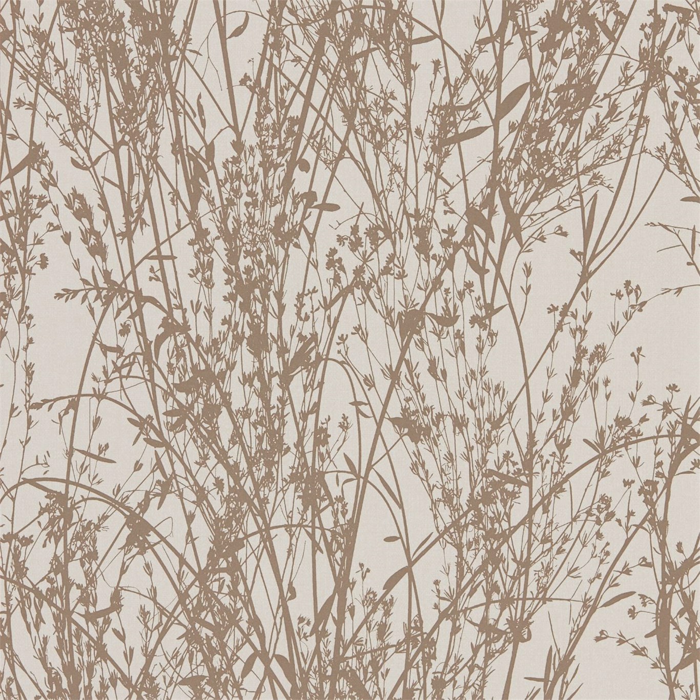 Meadow Canvas Gilver/Linen Wallpaper by SAN