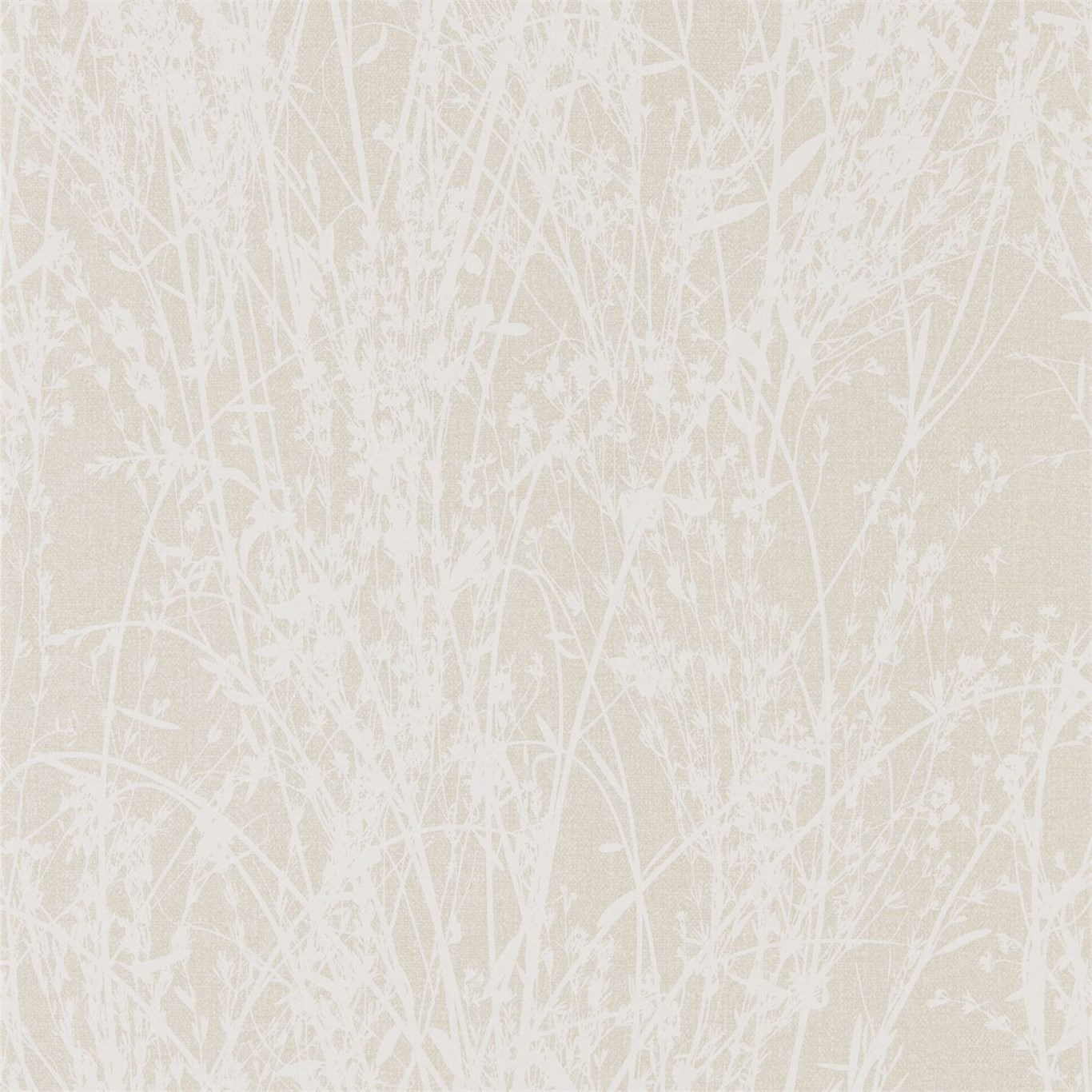 Meadow Canvas White/Parchment Wallpaper by SAN