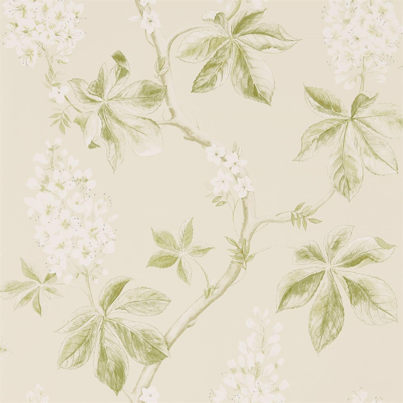 Chestnut Tree Lemon/Lettuce Wallpaper by SAN