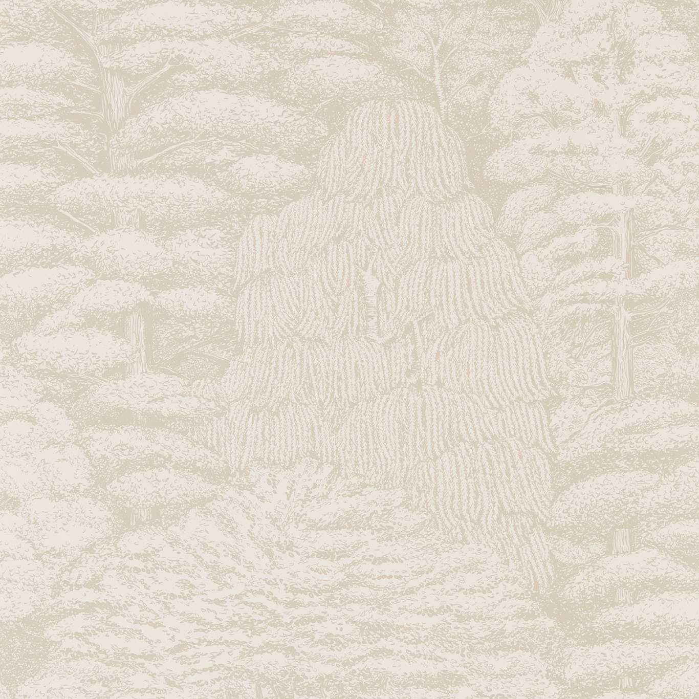 Woodland Toile Ivory/Neutral Wallpaper by SAN